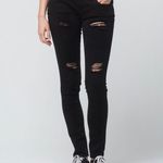 RSQ Ibiza Womens Skinny Jeans Black Distressed Photo 1