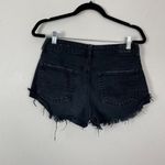 American Eagle American Eagle Woman's Sz 4 Black Frayed Hem Cut Off Hi-Rise Festival Shorts Photo 6