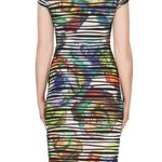 Joseph Ribkoff Joesph Ribkoff Ribbed Colorful Splash Edgy Stretch Dress Photo 2