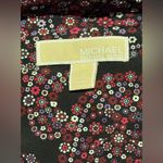 Michael Kors Preloved Black and Pink Floral Paisley Zip Up Blouse size medium Photo 11