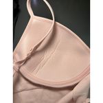 Athleta  Pink Seamless Ribbed Comfort Bra Size Large Sporty Activewear Photo 4