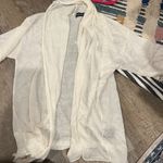 Isabella Rodriguez  small white sheer cardigan Photo 4