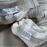 Teri Jon Rickie Freeman Gold Ruched Wrap Shimmer Formal Party Dress Size 8 Photo 2