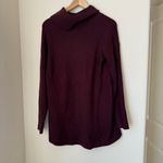 Moth Burgundy Cowl Neck Tunic Sweater Dress Size Medium Red Photo 1
