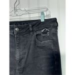 American Eagle  Outfitters Womens Distressed Super Hi Rise Jeggings Black Size 14 Photo 3