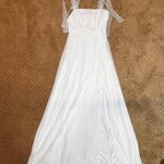 LULUS Radiant Romance White Tie Strap Maxi Dress SZ XS Prom Wedding Formal Photo 6