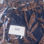 THML Blue and Orange Patterned Blouse Photo 8