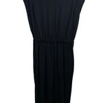 Ninety Percent‎ Black Cotton Jersey Midi Dress Size M Photo 0