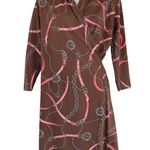 Melly M dress Equestrian Print Faux Wrap S Photo 0