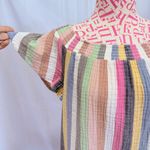 Marine layer  Shirley Stripe Off The Shoulder Cotton Minidress Multicolor Size M Photo 3
