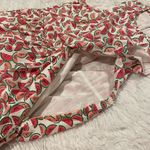 J Crew Cotton Tiered A Line Dress in Watermelon White Pink Size 4 White Photo 8