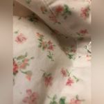 basic editions COPY - Vintage Button Up Blouse White Pink Roses Size Large Photo 9