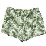 Sigrid Olsen  Palm Frond Elastic Waist Linen Blend Shorts Size Large Photo 0
