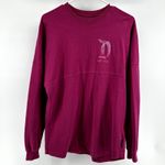 Disney  Spirit Jersey Sweatshirt Graphic Puff Paint Print 100% Cotton Pink Small Photo 4