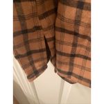 Isabel Maternity Women's Plus Size XXL Flannel Brown Black Long Sleeve Shirt Top Photo 8