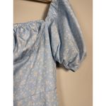 Milkmaid Dress Tallulah Blue White Floral Midi Sz M Cottagecore Peasant Kutumai Size M Photo 3