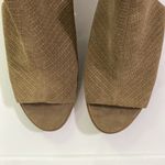 Franco Sarto Helix sling back chunky heel peep toe sandal perforated sides sz 8 Photo 3