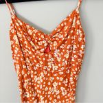 Hello Molly  Meaning Of Life Orange Floral Midi Dress Rust Small Photo 3