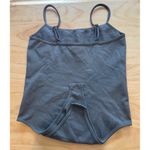 OQQ Gray Ribbed Bodysuit‎ XL Nylon Spandex Adjustable Straps Photo 5