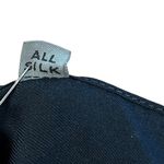 Vintage Black Red Geometric Print Silk Twill Square Scarf Photo 3