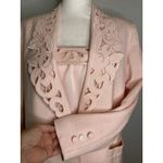 Vintage 90s Kasper ASL Skirt Suit Size 10 Pink 3 Piece Camisole Skirt Jacket Photo 4