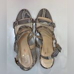 Kate Spade Snakeskin Pattern Wedges Sandals Size 7 B Photo 2