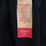 Navy off shoulder top with white lace trim‎ Blue Size XS Photo 1