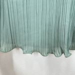 Lush Clothing LUSH Sage Green Lace Trim Pleated Cami Tank Top Women's Small Lettuce Hem Y2K Photo 6