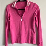 Ralph Lauren  Pink Performance Jersey Quarter-Zip Pullover Photo 0