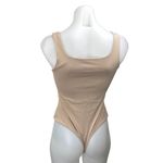 Banana Republic  Nude Beige Tan Sleeveless Square Neck Tank Bodysuit Top Size XS Photo 1