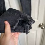 AGOLDE Sophie High Rise Skinny Crop Black Jeans Temple Distressed Hems Size 24 Photo 6