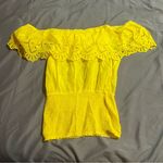 Arden B Yellow of the shoulder blouse Photo 0