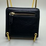 Fossil A Rare HTF Vintage  Black Pebbled Leather Snap Mini Wallet Photo 1