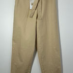 Lovers + Friends  Khaki Linen Blend Paperbag Waist Pants Size XS NWT Photo 0