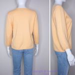 Ralph Lauren Lauren Ralph Lauren light yellow cardigan sweater, size Petite Small Photo 2