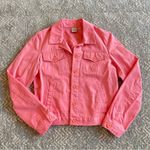DKNY Vintage y2k CITY  barbie pink button up trucker denim jean jacket Photo 3