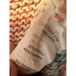 CAbi  Knit Striped Cotton Blend Vest Size Small Autumn Holiday Coverup Photo 3