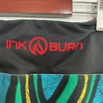 INKBURN Abstract Pattern Capris Leggings Activewear Size 8 Teal Red Yellow Blue Photo 3