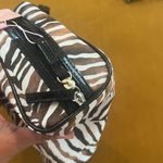 Zebra print make up bag, shades of brown bronze, and black Photo 4