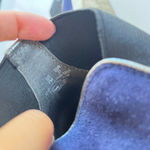 Sam Edelman  Margot‎ High Top Chelsea Sneaker Size 7M Blue Suede Leather Shoes Photo 5