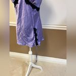 Victoria's Secret Purple Satin Chemise with Black Lace Trim Photo 4