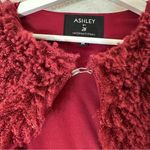 Ashley by 26 International Women's Deep Red Teddy Jacket Photo 3