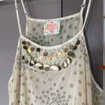 Free People  Seashells Sleeveless Spaghetti Strap Tank Top Cami Thin Nature Photo 1