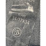 Wrangler  Flare Jeans Women's 34 17x34 Light Wash Star Print Denim Photo 7