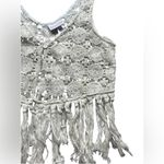 Shyanne Crochet Fringe Cream Top Photo 4