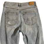 American Eagle  Mom Jeans Womens Size 6 Regular Stretch Light Wash Denim Boho Photo 14