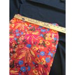 Maison D'amelie Floral Button Front Skirt RedPinkBlue Orange Midi Womens Skirt M Red Size M Photo 3