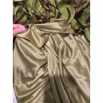 Vintage Coty Collection Green 100% Silk Strapless Animal Print Gown Dress XS Photo 5