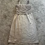 Alex Evenings NWT  gold tan beige satin and sequin bodice Maxi Dress lace sz 22 Photo 8