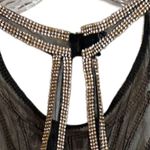 Abby Paris Black and Gold Evening Out Dress Size 6 (Flaw in Hem) Photo 5